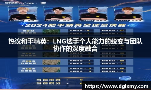 热议和平精英：LNG选手个人能力的蜕变与团队协作的深度融合